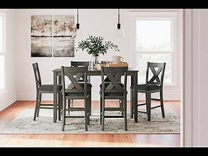 Caitbrook Counter Height Dining Table and 6 Stools by Ashley D388-423 - SpeedyFurniture.com