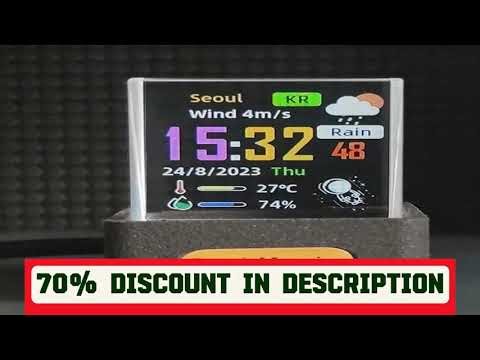 A must-have product! GeekMagic GIFTV Crystal Cube Photo Display Holographic Desktop Smart Weather