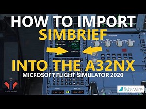 How to Import a Flight Plan from SimBrief into the flybywire A32NX MCDU | Tutorial [MSFS 2020] 4K
