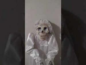 Gemmy Animated 1998 3ft Skeleton Bride