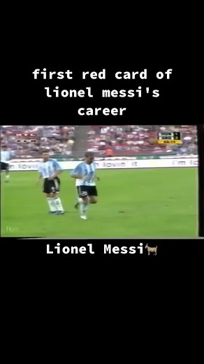 Lionel Messi's First Red Card: A Career Milestone