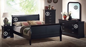 You get it all! Get all 5 pieces of this bedroom set for 1 low price!...