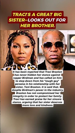 Traci Braxton has called out Birdman!