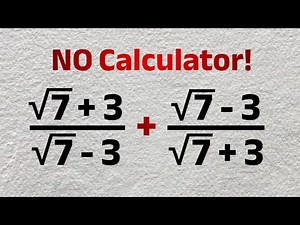 How To Simplify Tricky Radical Expressions Without A Calculator | Rationalisation Of Surds -SAT Math
