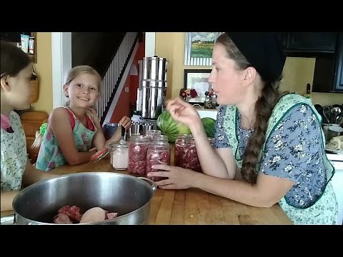 Day in the Life ~ Large Family Homesteading ~ Canning Meat and Propagating Strawberry Plants