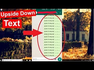 How to type Upside Down text in whatsapp on android mobile phone/computer PC