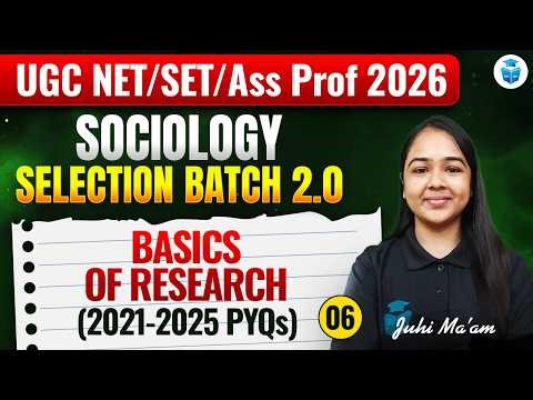 UGC NET Sociology 2026 | Basics Of Research PYQs (2021–2025) | Important Questions | JRFAdda