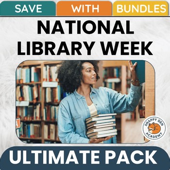 National Library Week Activities - 200 Librarian Day Worksheets ULTIMATE Bundle