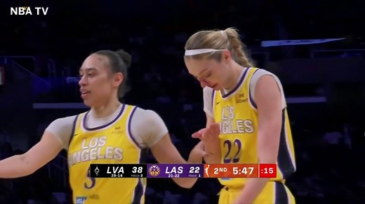 Cameron Brink left the game before half with an apparent nose injury. She will not return for the remainder of the game. Los Angeles Sparks | espnW