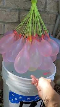 filling water balloons (demonstration)