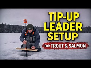 DO THIS & Catch More Fish! | Tip-Up Leader Setup For Trout & Salmon