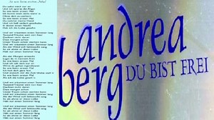 ANDREA BERG — SO WIE BEIM ERSTEN MAL | ANDREA BERG - DU BIST FREI / (1992)
