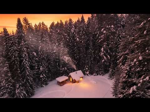 This Old Log Cabin was covered in Snow- We Haven't been here All Winter