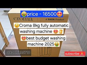 Croma 8kg washing machine fully automatic, best washing machine 2025 16.5k price