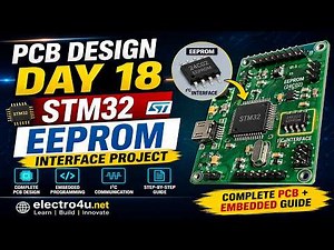 PCB Design Day 18 – STM32 EEPROM Interface Project 🚀 | Complete PCB + Embedded Guide