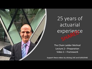 Chain ladder lecture 2a of 5. 25 years of actuarial experience SHARED