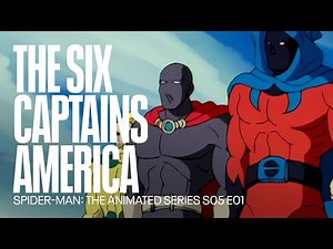 The six Captains America | Spider Man: The Animated Series