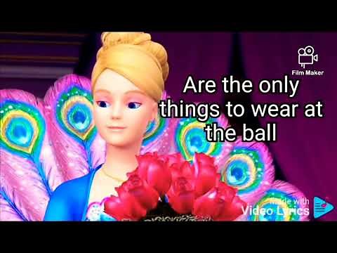 At the ball. song lyrics. Barbie as the island princess.