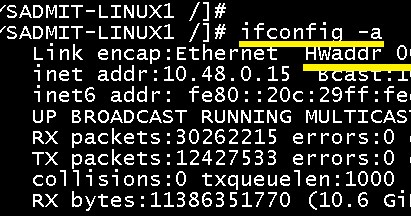 Linux: Saber dirección MAC