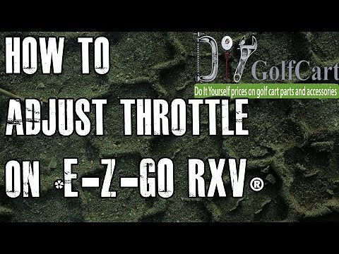 How to Adjust Governor on EZGO RXV Gas Golf Cart | Speed Increase
