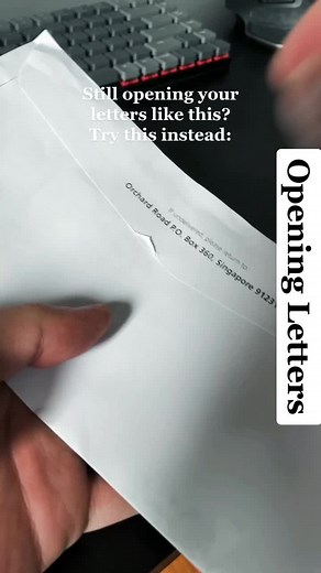 Show me the life hack that you randomly saw one day #fyp #setup #hacks #lifehack #daily #mail #letters