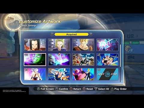 How to equip artwork / loading screens in Dragonball Xenoverse 2