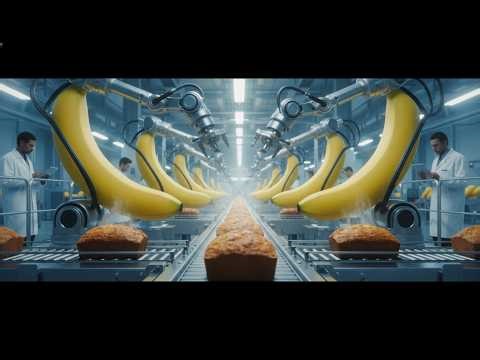 automated banana bread factory perfect robot craftsmanship