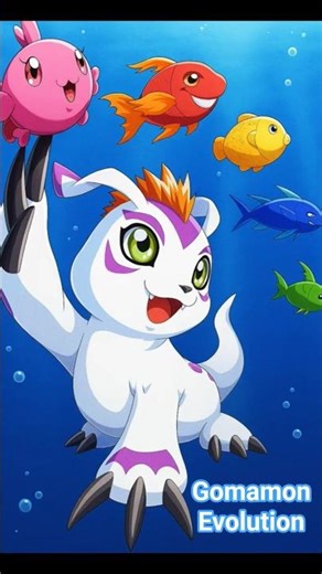 Gomamon Evolution #Digimon #DigimonAdventure #Digivolution #DigimonTCG #DigimonWorld #DigimonAnime