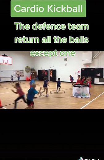 Cardio Kickball Game for Physical Education Class