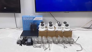 4K 16CH Full Color PoE Security Camera Systems Matel IP66 Audio Smart Dual Lens IP Camera 8CH 4CH IP Camera CCTV 8MP NVR Kit