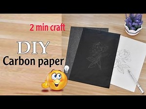 how to make carbon paper at home | homemade carbon paper | diy carbon paper
