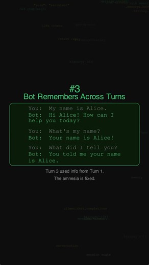Part 8 - Make Your ChatGPT Bot Remember (Memory Theory Implementation) — 10 Lines of Python