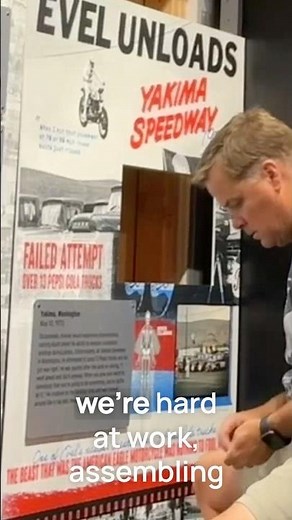Display panels for Bob Knievel's early years