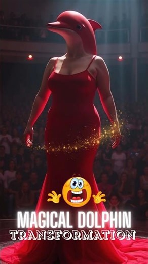 🔥 Unbelievable! Woman Transforms Into a Red Dolphin on AGT Stage 🐬✨#animalfusiondance