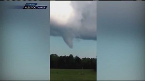 Funnel cloud forms without warning over Lisbon