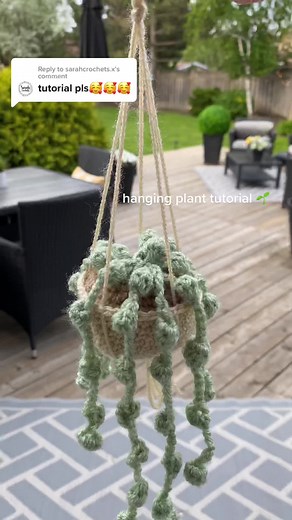 Crochet Hanging Plant Tutorial: String of Pearls & More!