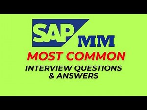 SAP MM Interview Questions and Answers for 2025