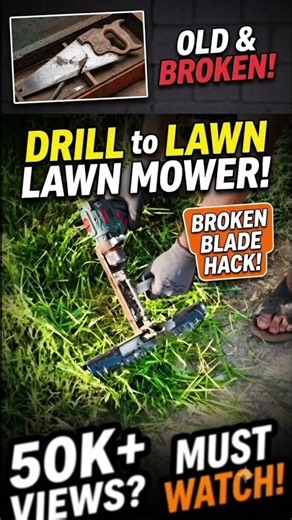 Attach a Broken Bandsaw Blade to a Drill and See What Happens! A Welder's Crazy Invention #shorts