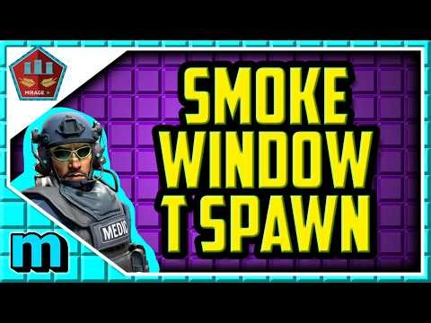 How to Smoke WINDOW On Mirage From T Spawn 2026 - CS2 Window Smoke Mirage