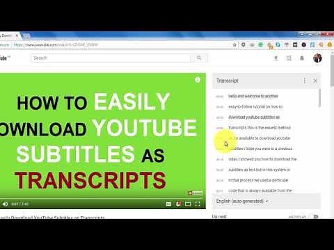 [UPDATE] Easily Download YouTube Subtitles as Transcripts