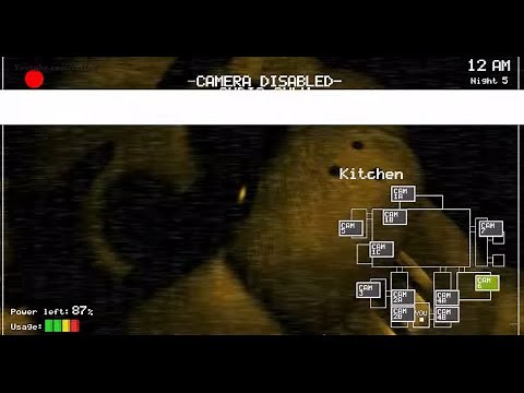 UNSEEN footage of the kitchen camera in Five nights at freddys?!