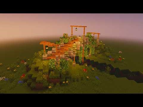 Overgrown Diagonal Bridge | Tutorial Minecraft