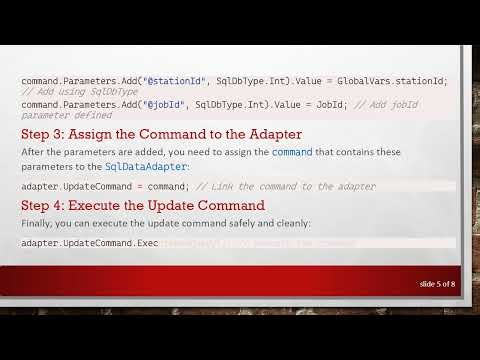 Resolving the Must declare the scalar variable Exception in C# SqlDataAdapter