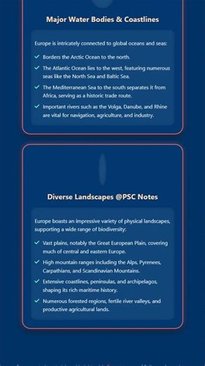 Europe: Physical Geography and Key Features