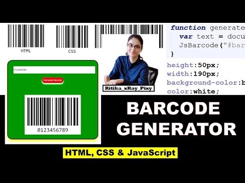 Easy JavaScript Dynamic Barcode Generator || Step-By-Step || ~xRay Pixy