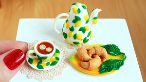 Miniature teapot, cup, saucer and tray with lemon pattern🍋🍋🍋🍋🍋 Thanks for watching ❤️🙏🤗 Support the author on Patreon: https://www.patreon.com/SweetMiniDollHouse Shop: https://www.etsy.com/shop/SweetMiniDollHouse My channel with useful lessons: https://www.youtube.com/c/SweetMiniDollHousePavlovaSvetlana Music: Title: Always Been Your Life Artist: Global Genius Link: https://business.facebook.com/sound/collection/?sound_collection_tab=sound_tracks&asset_id=132447146482154&reference=artist_