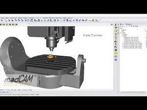 madCAM 5Xtra supports all kinds of 5-axis machines