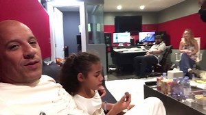 1M views · 1.7K shares | The recording studio, I have discovered, has many different themes. Sometimes the magic is simply made with family... | Vin Diesel | Facebook