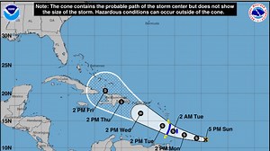 Tropical Storm Dorian strengthens, getting better organized