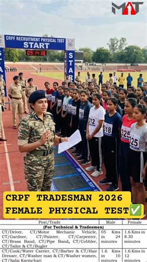CRPF Female Running Test 2026 🏃‍♀️ | RFID Chip Kya Hai? Kaise Kaam Karta Hai? #shorts